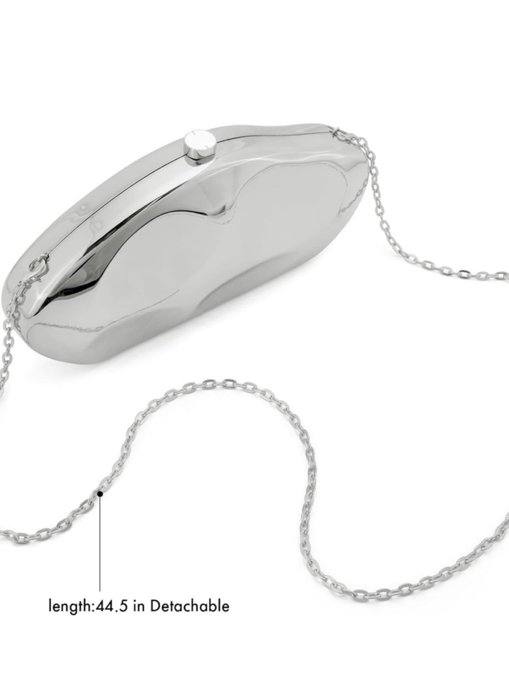 Modern Silver Clutch - Picture 6 of 7